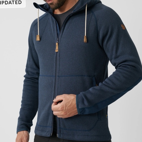 Fjallraven ÖVIK FLEECE NAVY HOODIE Size XXL $170 - Picture 8 of 8